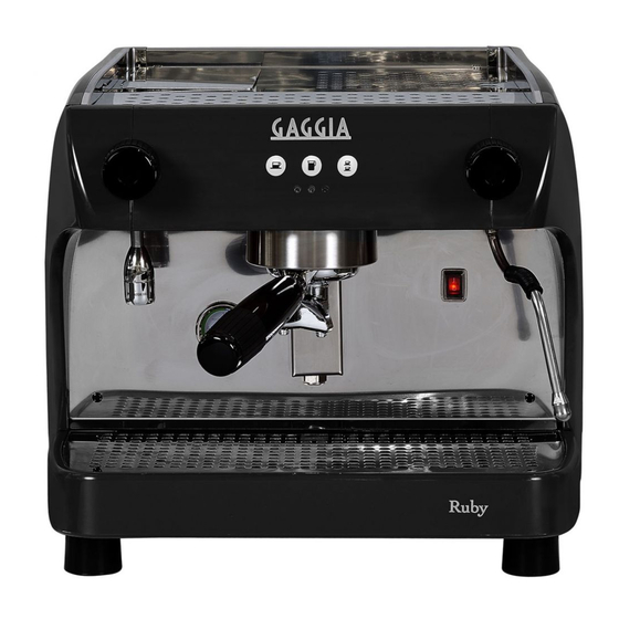 Gaggia Ruby PRO Manuals