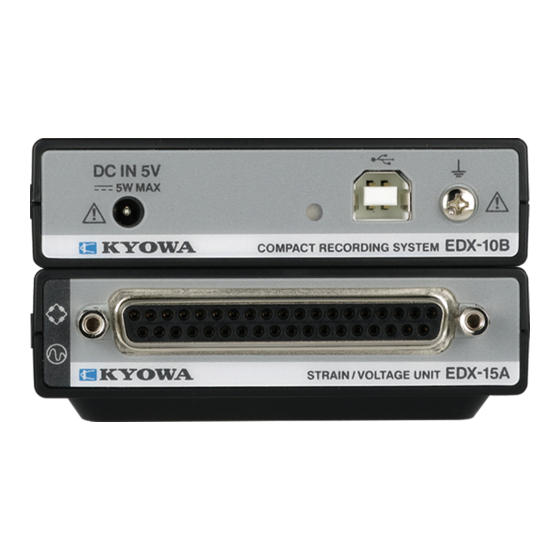 KYOWA EDX-12A Instruction Manual