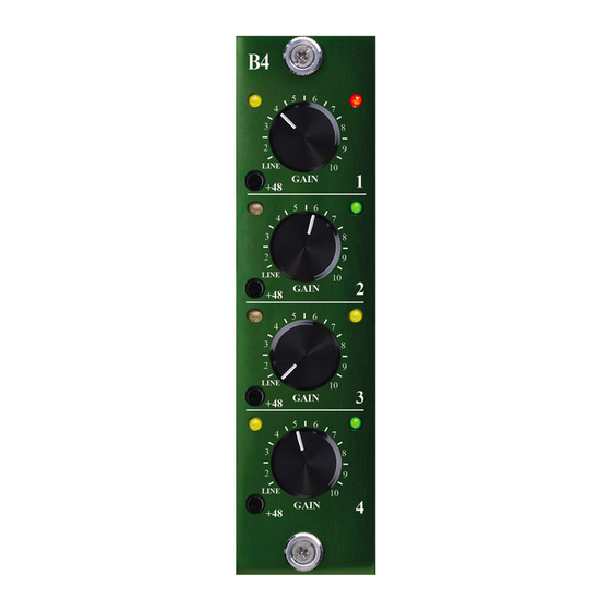 BURL B4 Quick Start Manual