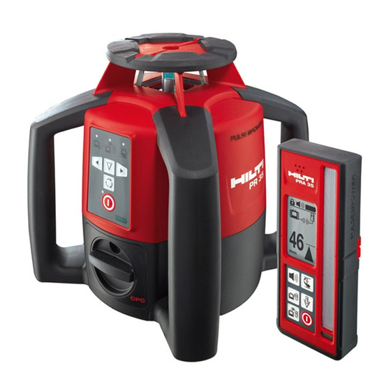 Hilti PR 35 Operating Instructions Manual
