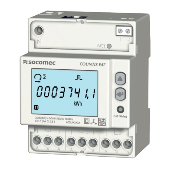 socomec COUNTIS E48 Instruction Manual
