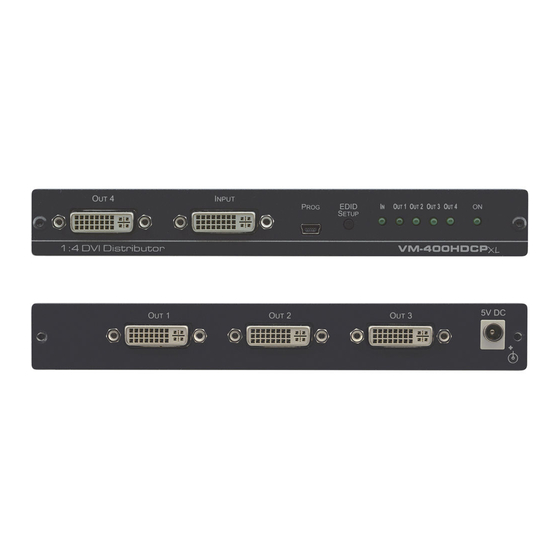Kramer VM-400HDCPxl Quick Start Manual