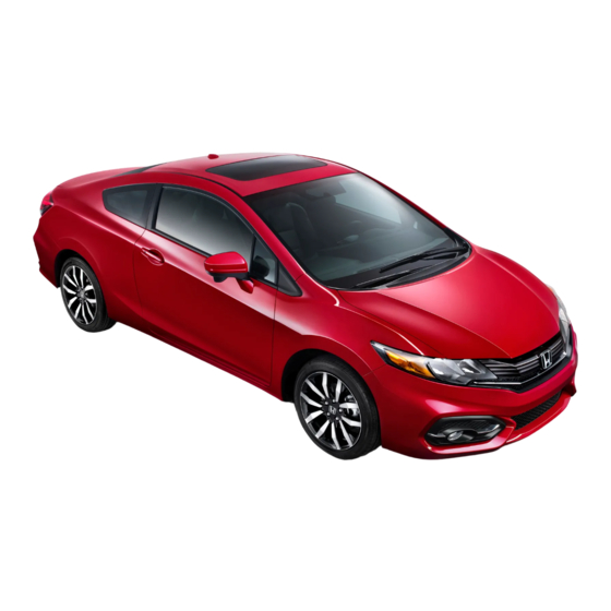 Honda Civic Coupe 2014 Technology Reference Manual