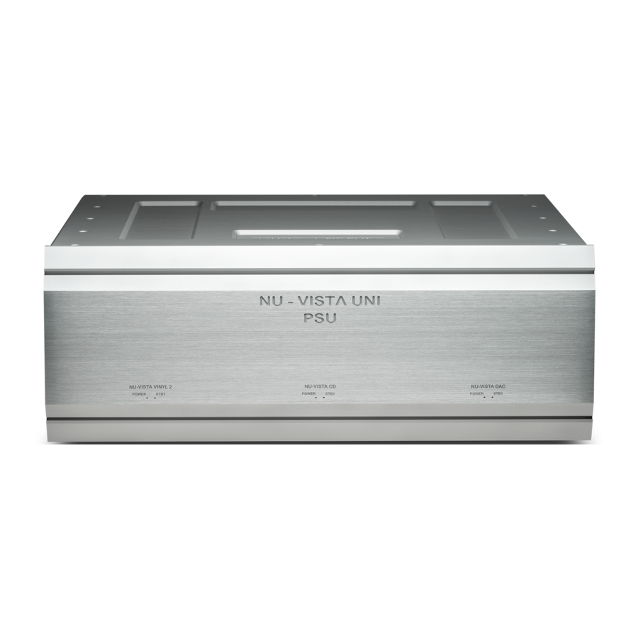 Musical Fidelity NU-VISTA Series, NU-VISTA UNI PSU Manual