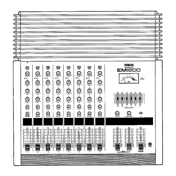 Yamaha EM1400 Operation Manual