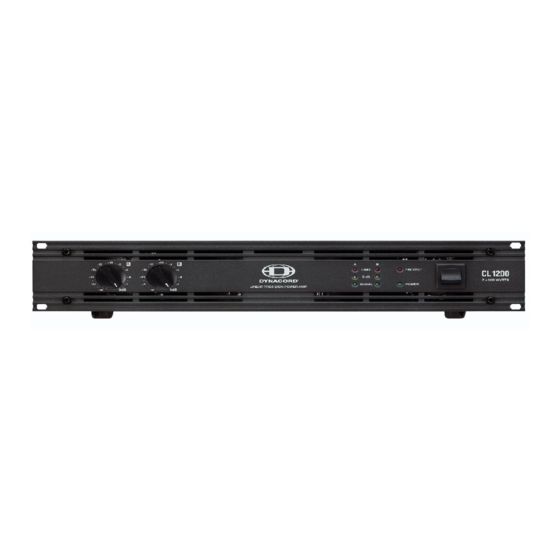 Dynacord CL 200 Specification Sheet