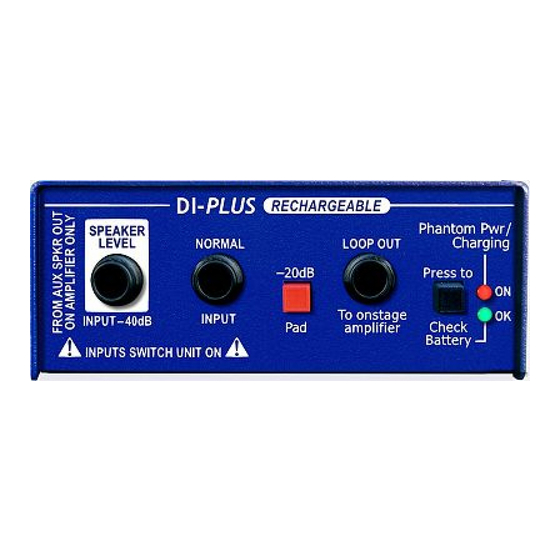 ARX DI-PLUS-RC Owner's Manual
