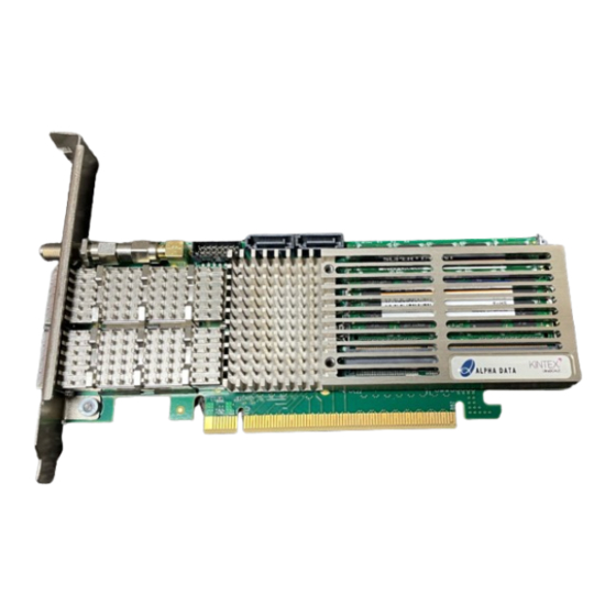 Alpha Data ADM-PCIE-KU3 User Manual