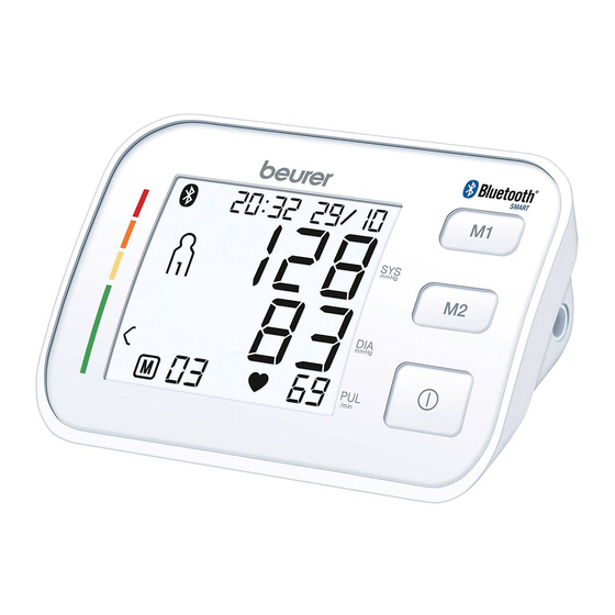 Beurer BM 57 Instructions For Use Manual