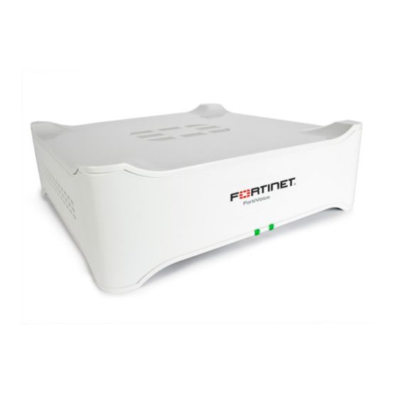 Fortinet FortiVoice FVC Series System Manuals