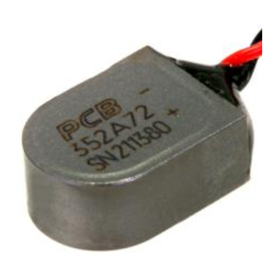 PCB Piezotronics 352A72 Installation And Operating Manual