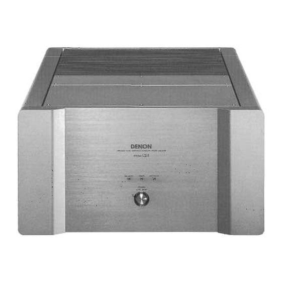 Denon POA-S1 Operating Instructions Manual
