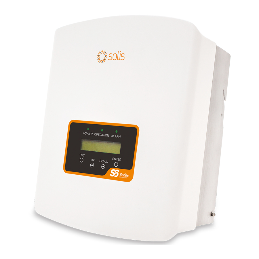 SOLIS S6 Series, S6-GR1P1K-M, S6-GR1P2K-M, S6-GR1P3K-M Manual