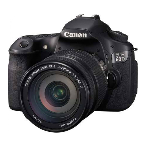 Canon EOS 60D Instruction Manual