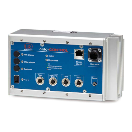 MICRO-EPSILON colorCONTROL ACS7000 Instruction Manual