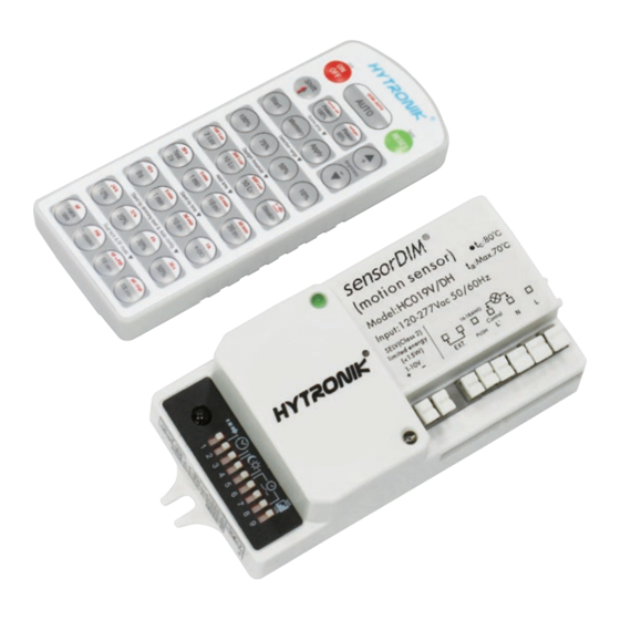 Hytronik HC019V/DH Quick Start Manual