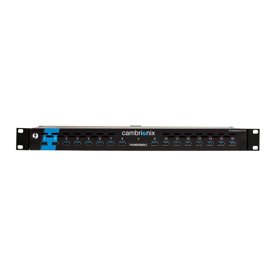 CAMBRIONIX TS3-16 Manual