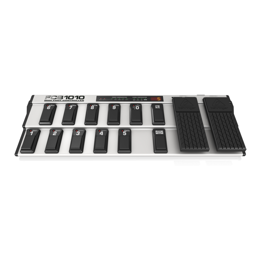 Behringer FCB1010 Quick Start Manual