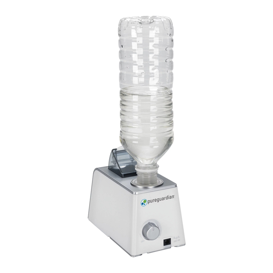 Guardian H500 - PureGuardian Personal Travel Ultrasonic Humidifier Manual