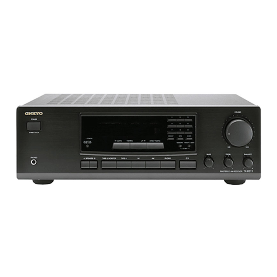 Onkyo TX-8211 Instruction Manual