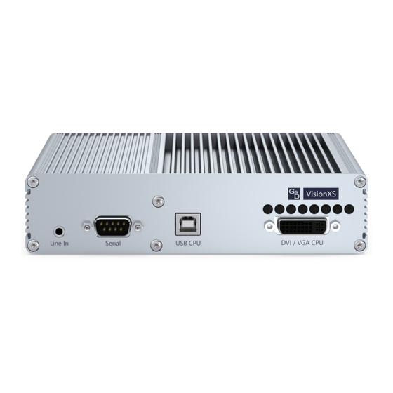 G&D VisionXS-F-DVI-I Manuals