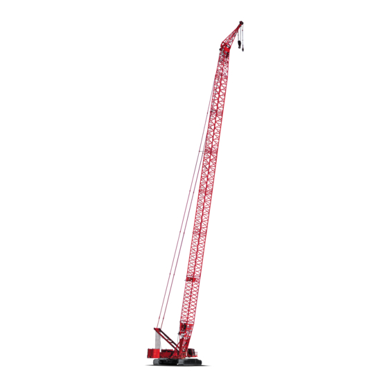 Manitowoc 16000 MAX-ER Quick Start Manual