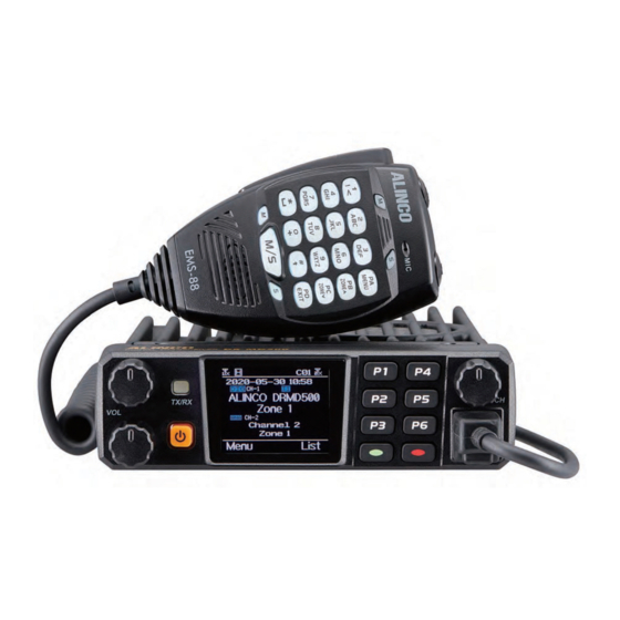 Alinco DR-MD500 Operation Manual