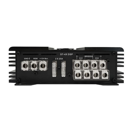 zapco ST-X DSP Manuals