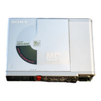 Sony MZ-R37SP - MD Walkman MiniDisc Recorder Operating Instructions Manual
