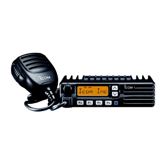 Icom IC-F111 Instruction Manual