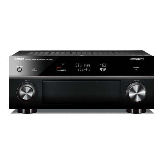 Yamaha RX-V3073 AV Receiver Manuals