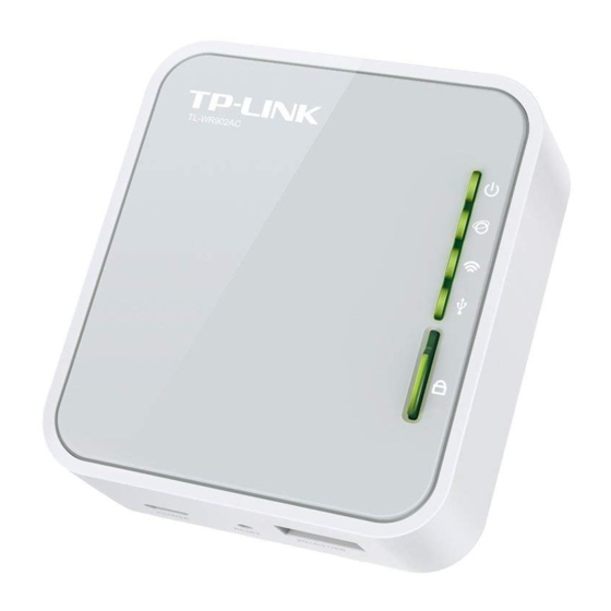 TP-Link TL-WR902AC Quick Installation Manual