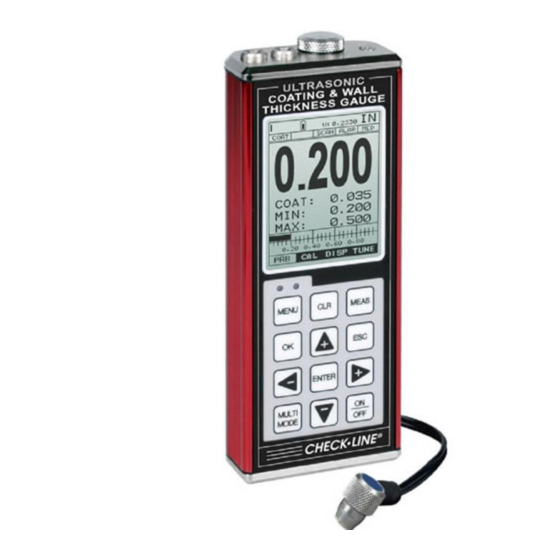 Check-line TI-CMXDL Operating Manual