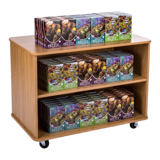 Displays2go NESTING SHELVES WITH WHEELS MBSHF Assembly Instructions