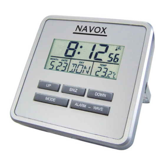 Navox 83 77 62 Radio Alarm Clock Manuals