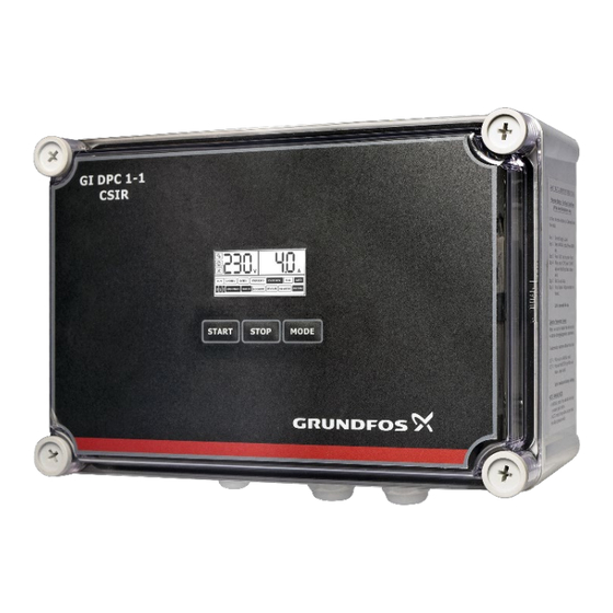 Grundfos DPC CSIR Installation & Operating Instruction