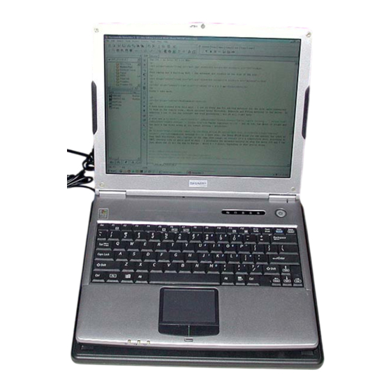 Sharp Actius PC-MV12 Installation Instructions Manual