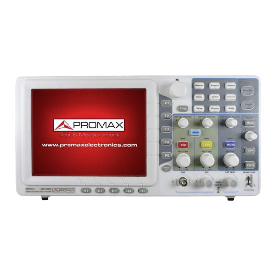Promax OD-603 Manual