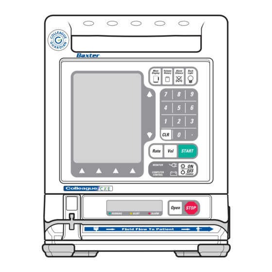 baxter Colleague CXE Operator's Manual