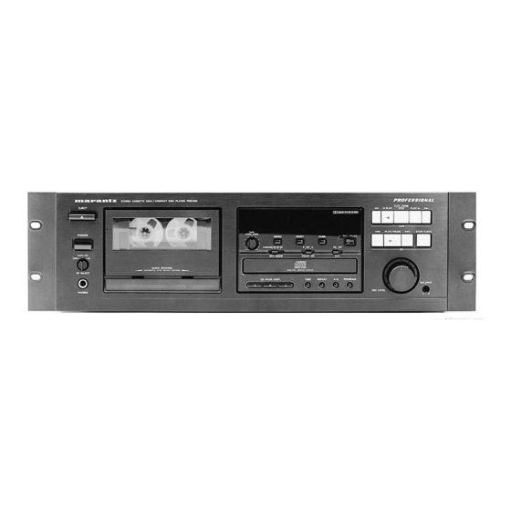 Marantz PMD350 User Manual