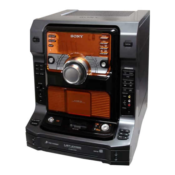 Sony HCD-ZX99i Service Manual
