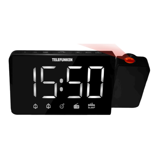 Telefunken TF-1709 Clock Radio Alarm Manuals