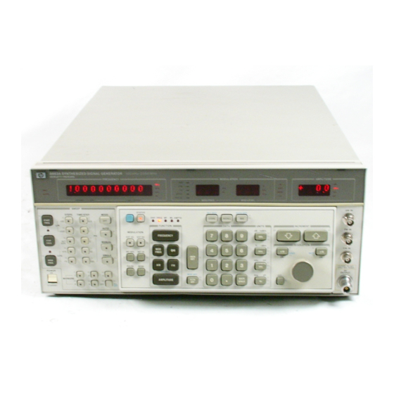 User Manuals: HP 8662A Synthesized Signal Generator