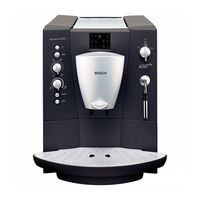Bosch TCA6001UC - Benvenuto B20 Gourmet Coffee Machine Use And Care Manual