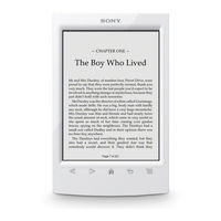 Sony Reader PRS-T2 User Manual