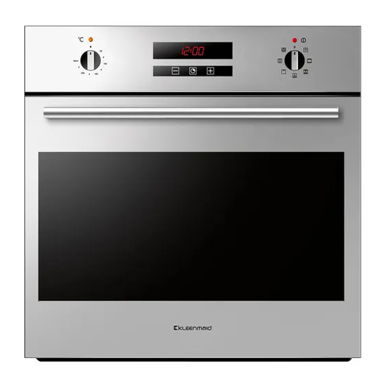 Kleenmaid OMF6010 Instructions For Use And Warranty Details