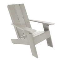 Highwood Barcelona Modern Adirondack Chair Assembly Manual