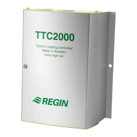 Regin TTC2000 Instruction Manual