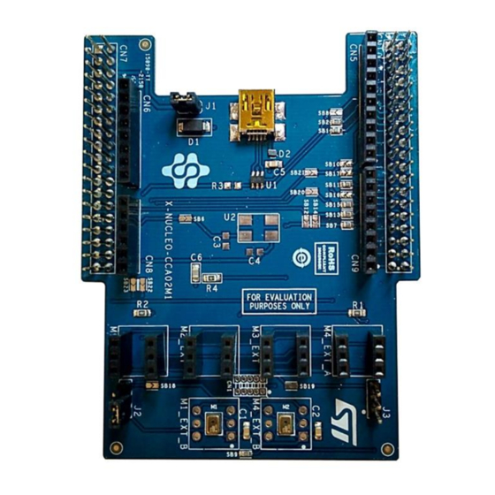 ST X-NUCLEO-CCA02M1 User Manual