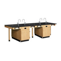 DIVERSIFIED WOODCRAFTS STUDENT SERVICE ISLAND-DOUBLE C2630KF Series Assembly Instructions Manual